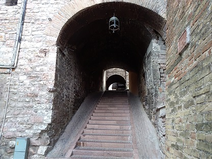 Assisi - schody Ducha svatého